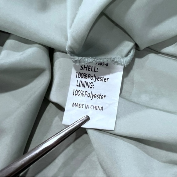 Kirundo Sage/White Midi V-Neck Dress - Picture 6 of 16